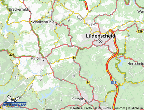 MICHELIN Vömmelbach map - ViaMichelin