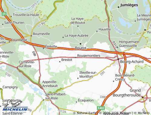 MICHELIN Rougemontiers map - ViaMichelin