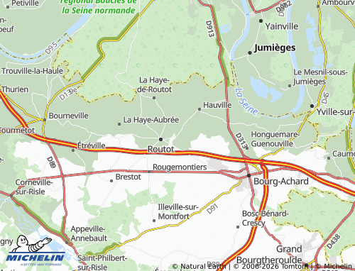 MICHELIN Le Parc Leroy map - ViaMichelin