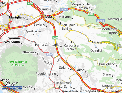 MICHELIN-Landkarte Palma Campania - ViaMichelin