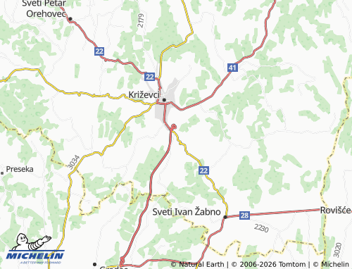 Mapa MICHELIN Cubinec - ViaMichelin