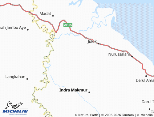 MICHELIN Bukit Makmur map - ViaMichelin