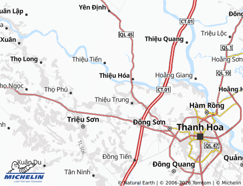 MICHELIN-Landkarte Thiệu Vận - ViaMichelin