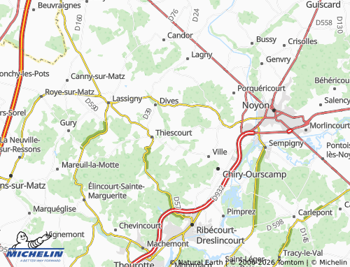 Mappa MICHELIN Évricourt - ViaMichelin