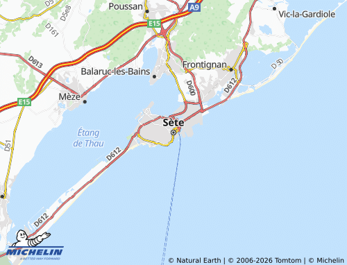 Mappa MICHELIN Sète - ViaMichelin