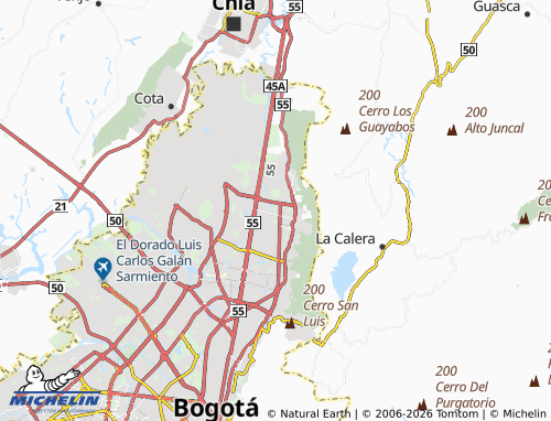 Carte MICHELIN La Pradera Norte - ViaMichelin