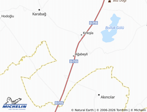 MICHELIN Ağabeyli map - ViaMichelin
