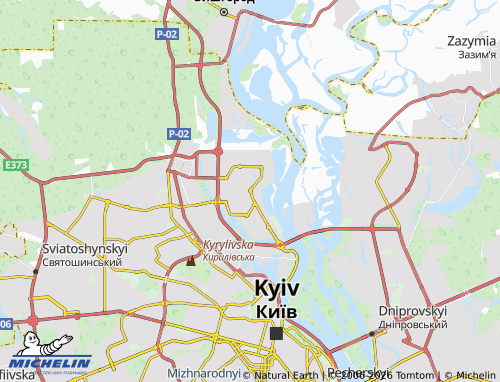 MICHELIN Obolonskyi map - ViaMichelin