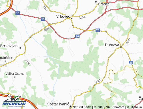 Mapa MICHELIN Poljanski Lug - ViaMichelin