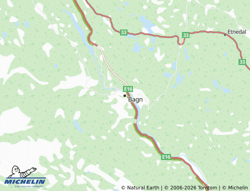 Mappa MICHELIN Bagn - ViaMichelin