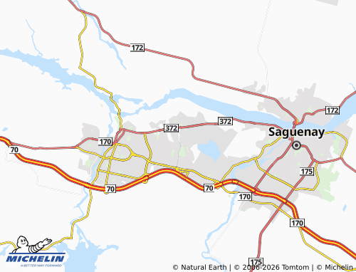 MICHELIN Jonquière map - ViaMichelin