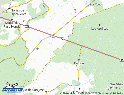 Mapa MICHELIN Matamoros - ViaMichelin