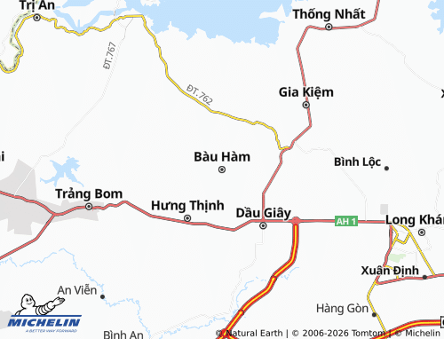 Mapa MICHELIN Bàu Hàm - ViaMichelin