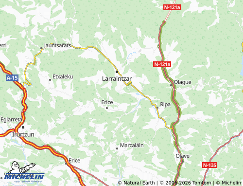 MICHELIN-Landkarte Gorrontz-Olano - ViaMichelin