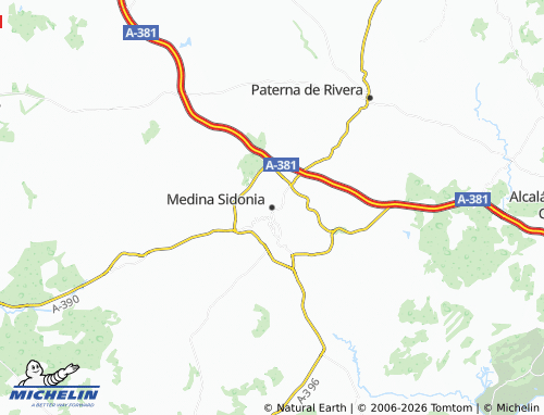 MICHELIN Medina Sidonia map - ViaMichelin