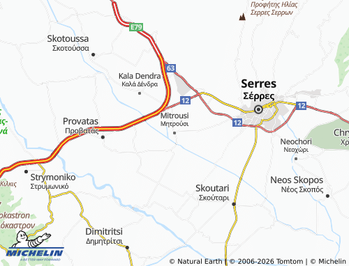 MICHELIN Mitrousi map - ViaMichelin