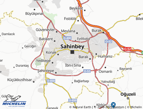 MICHELIN Nuripazarbaşı map - ViaMichelin
