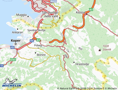 Mapa MICHELIN Krnica - ViaMichelin