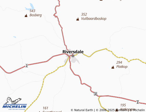 MICHELIN Riversdale map - ViaMichelin