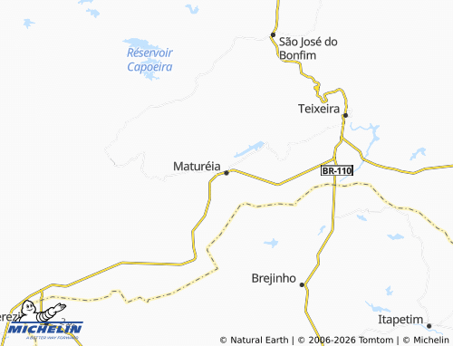 Mapa MICHELIN Maturéia - ViaMichelin