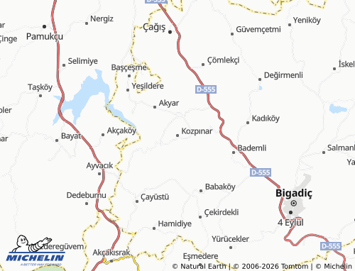 Mappa MICHELIN Kozpınar - ViaMichelin