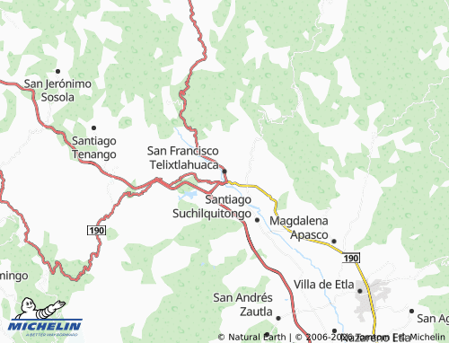 Mapa MICHELIN San Francisco Telixtlahuaca - ViaMichelin