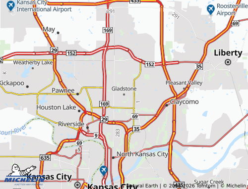 Mapa MICHELIN Gladstone - ViaMichelin