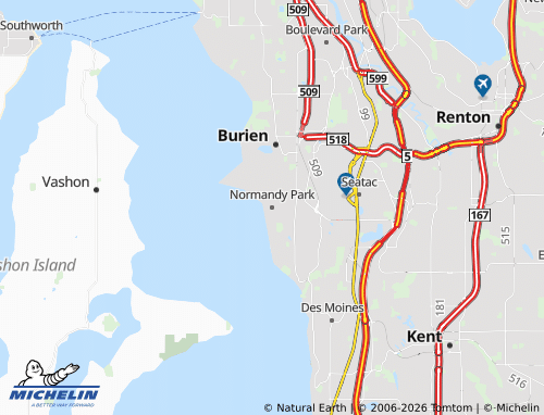 Mapa MICHELIN Normandy Park - ViaMichelin