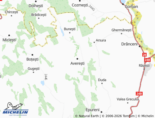 MICHELIN-Landkarte Averești - ViaMichelin