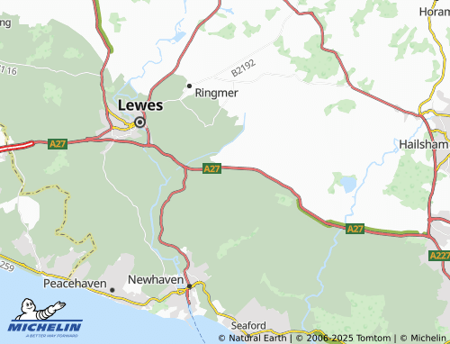 MICHELIN Firle map - ViaMichelin