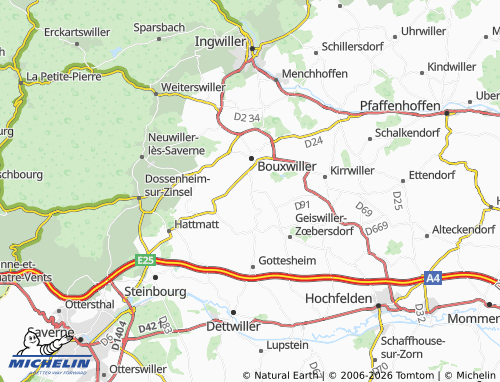 Mapa MICHELIN Riedheim - ViaMichelin
