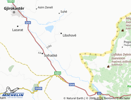 Mappa MICHELIN Nepravishtë - ViaMichelin