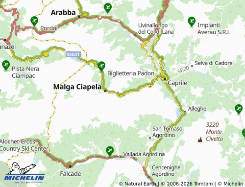Mapa MICHELIN Sottoguda - ViaMichelin