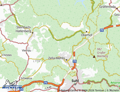 MICHELIN Waldhaus Ruppertus map - ViaMichelin