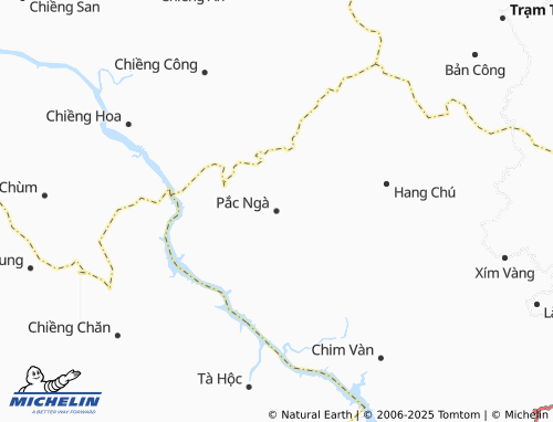 MICHELIN Pắc Ngà map - ViaMichelin