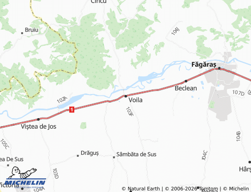 MICHELIN Voila map - ViaMichelin