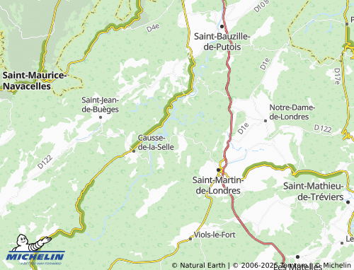 MICHELIN Frouzet map - ViaMichelin