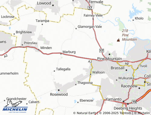 MICHELIN Haigslea map - ViaMichelin