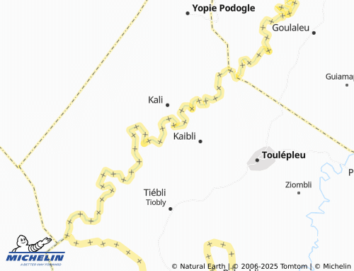 MICHELIN-Landkarte Kpabli - ViaMichelin