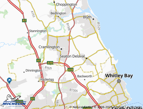 MICHELIN East Cramlington map - ViaMichelin