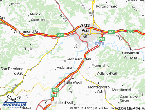 Mappa MICHELIN Variglie - ViaMichelin