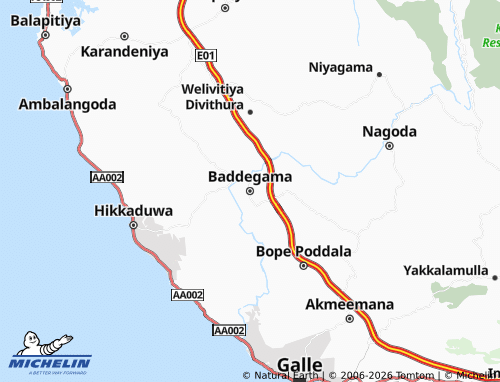 Mapa MICHELIN Baddegama - ViaMichelin