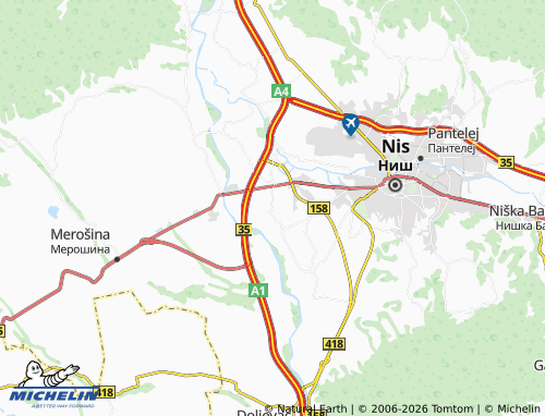 Mapa MICHELIN Čokot - ViaMichelin