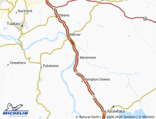 Mapa MICHELIN Meremere - ViaMichelin