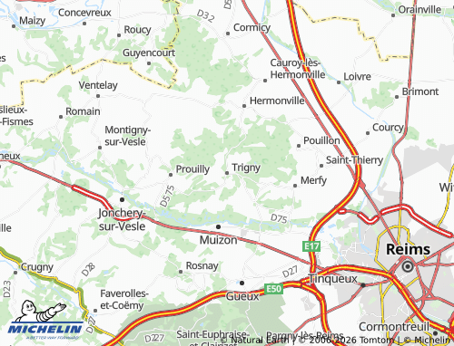 Carte MICHELIN Trigny - ViaMichelin