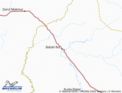 MICHELIN Pantee Rakyat map - ViaMichelin