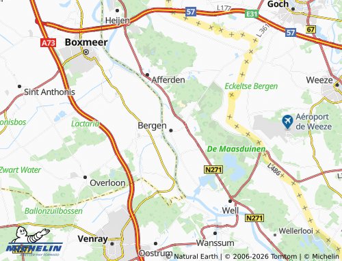 Carte MICHELIN Bergen - ViaMichelin
