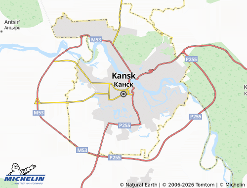 MICHELIN-Landkarte Kansk - ViaMichelin