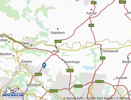 Carte MICHELIN Arthington - ViaMichelin