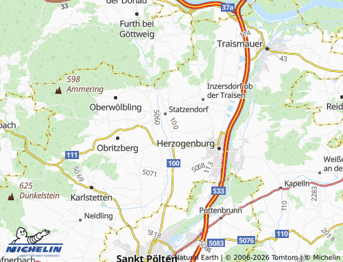 Mapa MICHELIN Weidling - ViaMichelin
